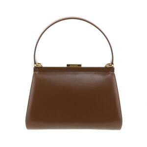 GUCCI Bag Handbag Brown Leather